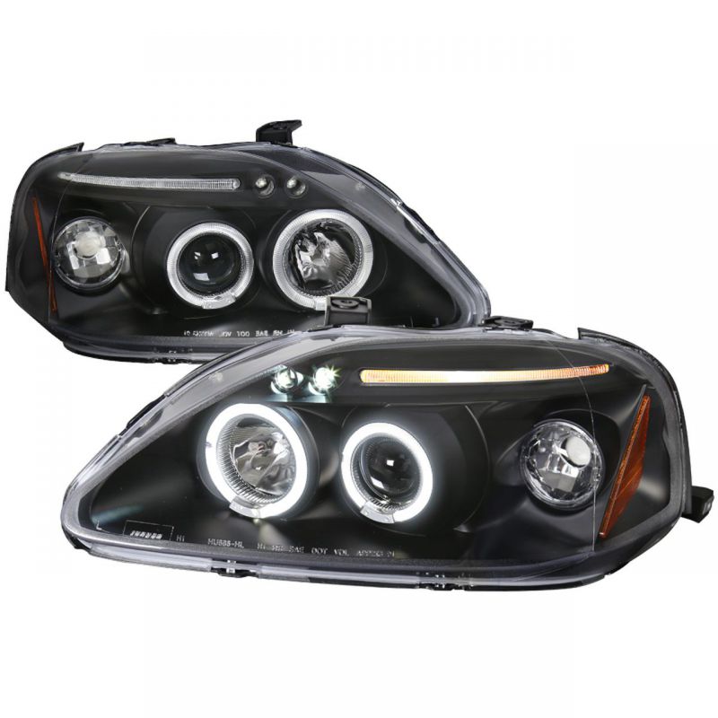 REFLEKTORY LAMPY PRZÓD TUNING HONDA CIVIC 99-00 LED SOCZEWKA