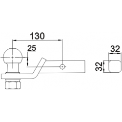 KULA HAKA Z PRZETYCZKĄ ADAPTER USA