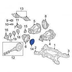 USZCZELNIACZ MOSTU PÓŁOSI TYŁ 300C 05-06 CHARGER 06-08 MAGNUM 05-08