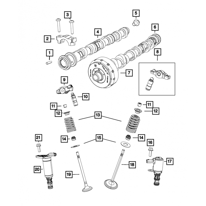 POPYCHACZ ZAWOROWY 3.6 DODGE DURANGO 17-22 JEEP GRAND CHEROKEE 17-21