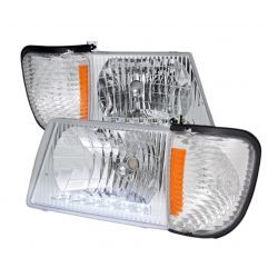 REFLEKTOR LAMPA PRZÓD KOMPLET